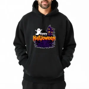 Animated Halloween Skeleton Prop With Moving Jaw Hoodie