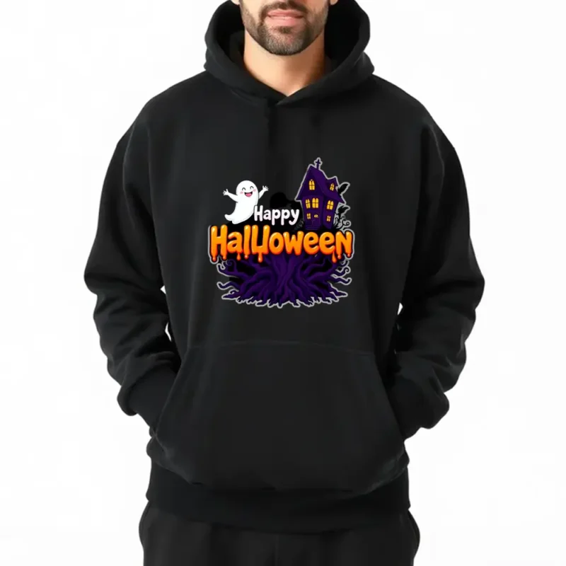 Animated Halloween Skeleton Prop With Moving Jaw Hoodie