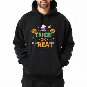 Black Cat Halloween Throw Pillow Cover Hoodie